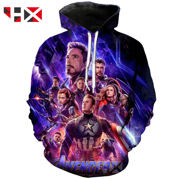 HX 2019 Newest Avengers: Endgame 3D Print Unisex
