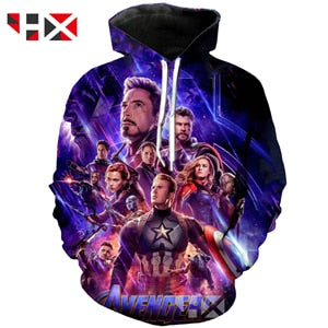 HX 2019 Newest Avengers: Endgame 3D Print Unisex