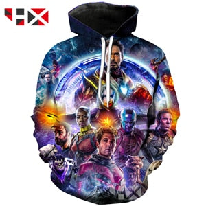 HX 2019 Newest Avengers: Endgame 3D Print Unisex
