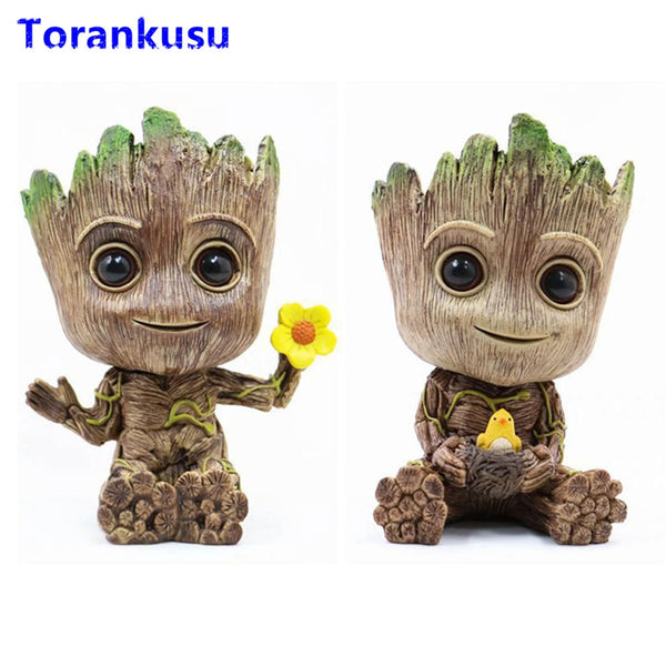 Avengers Cute Tree Flowerpot Pen Pot Figure Groot