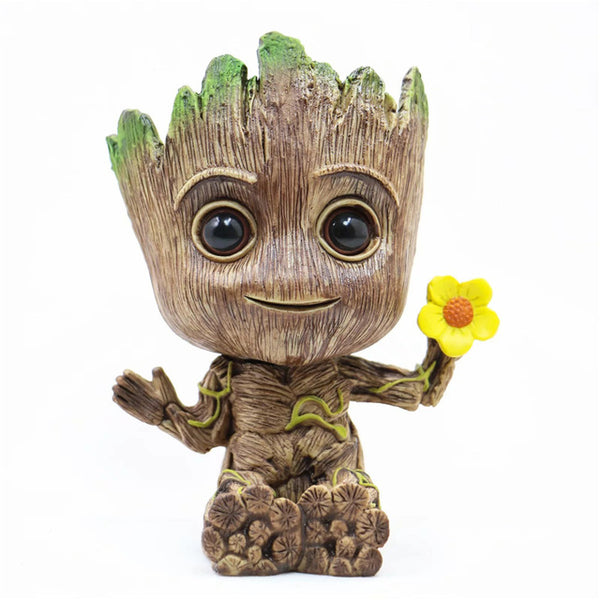 Avengers Cute Tree Flowerpot Pen Pot Figure Groot