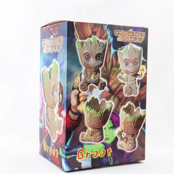 Avengers Cute Tree Flowerpot Pen Pot Figure Groot